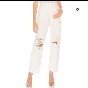 Agolde 90s fit white jeans